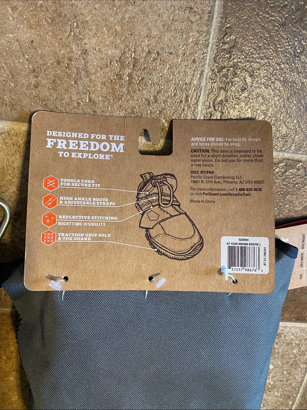 Arcadia Trail All-Terrain Dog Boots - Charcoal Black - Picture 3 of 5